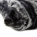 Atmacha Home And Living Cushion Dalston Cushion(50x50cm) - Charcoal Stripe Faux Fur Elegance