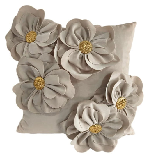 Atmacha Home And Living Cushion Ivory / 45x45cm BLOOMING WONDERFUL IVORY CUSHION / 45x45cm