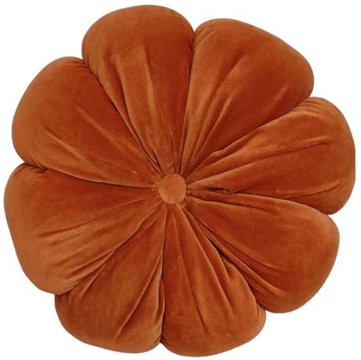 Atmacha Home And Living Cushion ROUND FLEUR RUST CUSHION