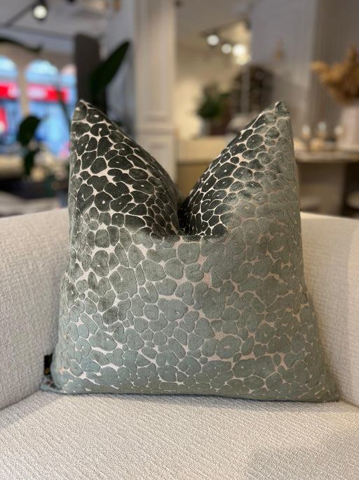 Atmacha Home And Living Cushion Spoton Sage Large Leopard Cushion - Paul Moneypenny Collection (56x56 cm)