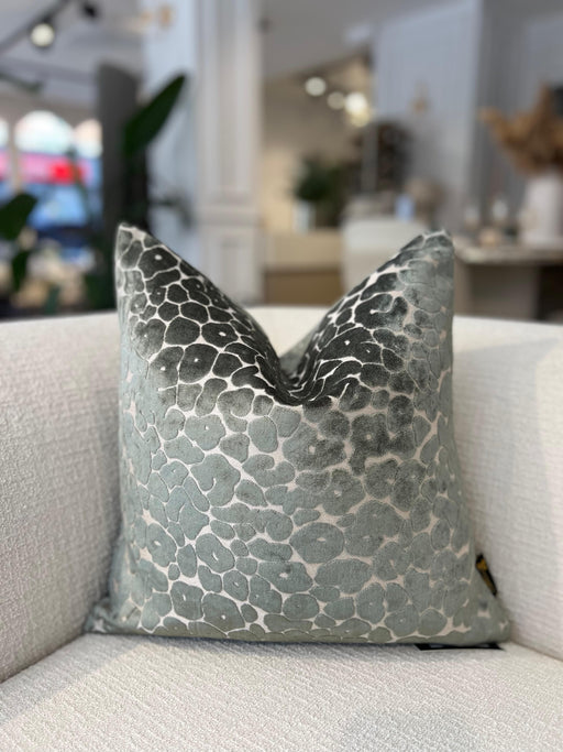 Atmacha Home And Living Cushion Spoton Sage Leopard Velvet Cushion - Paul Moneypenny Collection (43x43 cm)