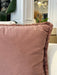 Atmacha Home And Living Cushion Velvet Cush With 4 Side Fringes Blush Cushion 45 X 45