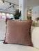 Atmacha Home And Living Cushion Velvet Cush With 4 Side Fringes Blush Cushion 45 X 45