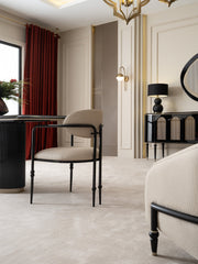 Atmacha Home And Living Dining Room Set Dining Table With 6 Chairs & Sideboard With Mirror / Antique Brass Knightsbridge Dining Room Set | Dining Table & 6 Chairs & Sideboard & Mirror