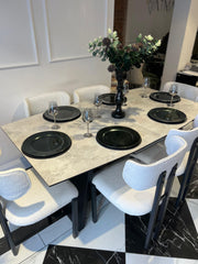 Atmacha Home And Living Dining Table Bella Automatic Extendable Dining Table