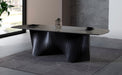 Atmacha Home And Living Dining Table Black Marble Effect Regent Dining Table