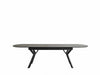 Atmacha Home And Living Dining Table Black Marble Effect Ursano Extandable Dining Table