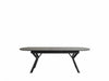 Atmacha Home And Living Dining Table Black Marble Effect Ursano Extandable Dining Table