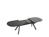 Atmacha Home And Living Dining Table Black Marble Effect Ursano Extandable Dining Table