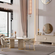 Atmacha Home And Living Dining Table Cirello Cream Dining Table