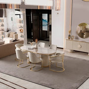 Atmacha Home And Living Dining Table Cirello Cream Dining Table