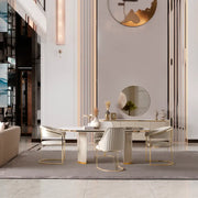 Atmacha Home And Living Dining Table Cirello Cream Dining Table