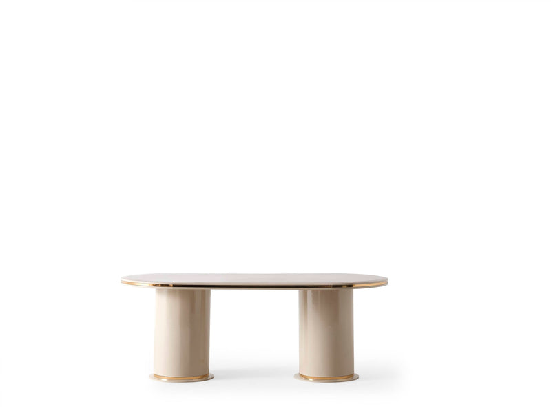 Atmacha Home And Living Dining Table Cirello Cream Dining Table