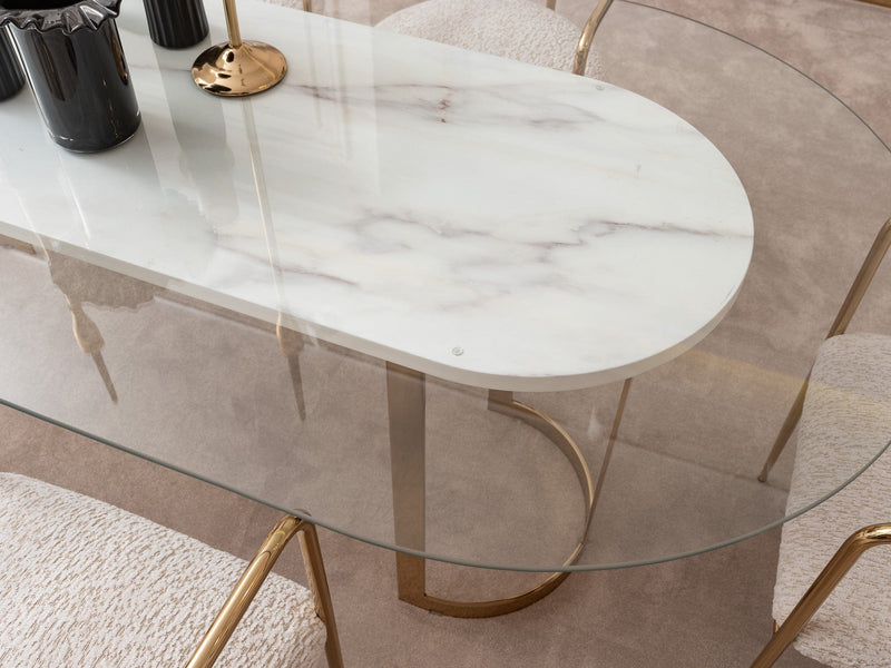 Atmacha Home And Living Dining Table Dining Table & 6 Chairs / 220 cm Vittoria Dining Table