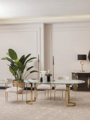 Atmacha Home And Living Dining Table Dining Table & 6 Chairs / 220 cm Vittoria Dining Table