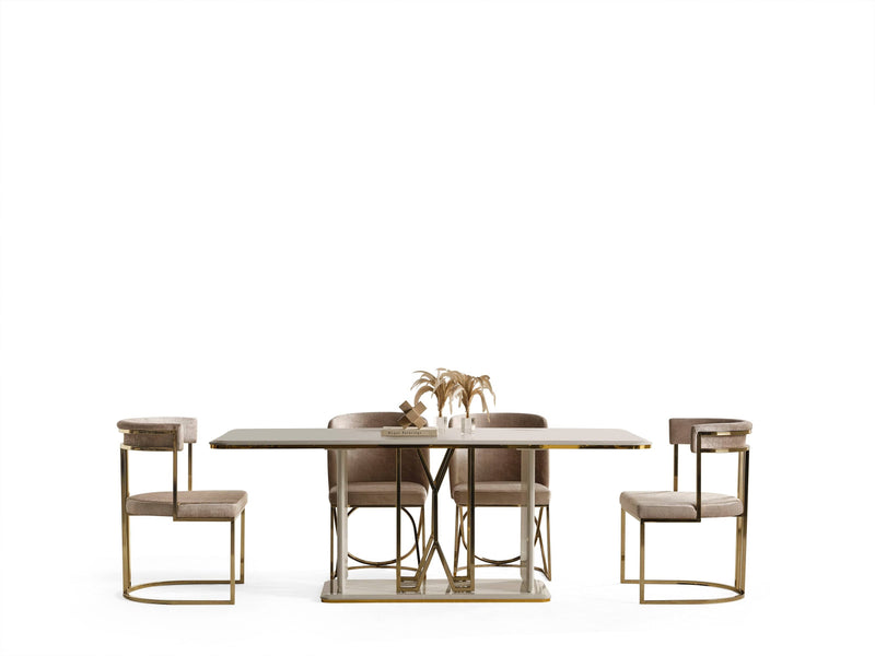 Atmacha Home And Living Dining Table Ecru Solo Table