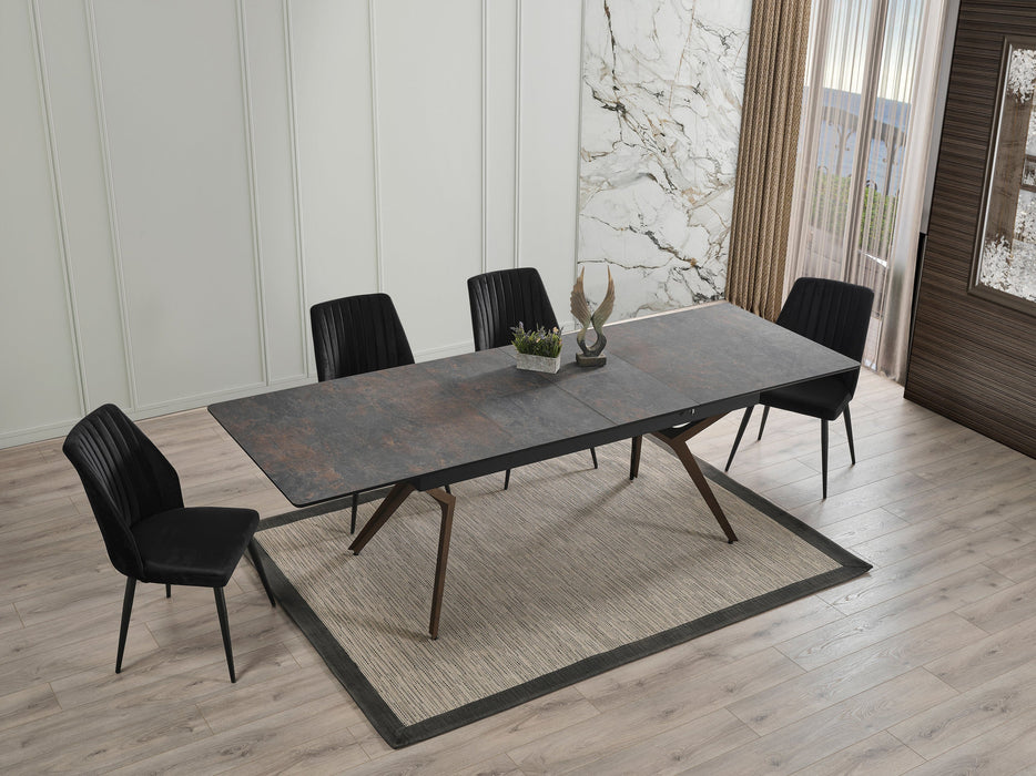 Atmacha Home And Living Dining Table Elowen Double Extendable Dining Table