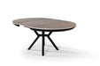 Atmacha Home And Living Dining Table Grey Maris Double Extendable Round Dining Table