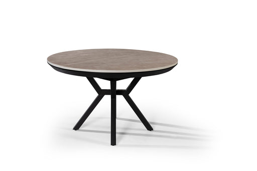 Atmacha Home And Living Dining Table Grey Maris Double Extendable Round Dining Table