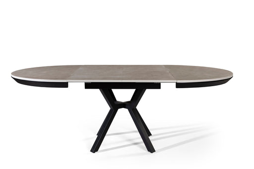 Atmacha Home And Living Dining Table Grey Maris Double Extendable Round Dining Table