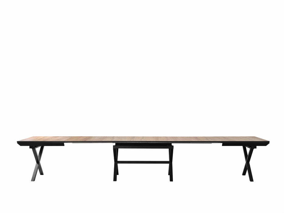 Atmacha Home And Living Dining Table OAK Longora Extanble Dining Table(180 to 480cm)