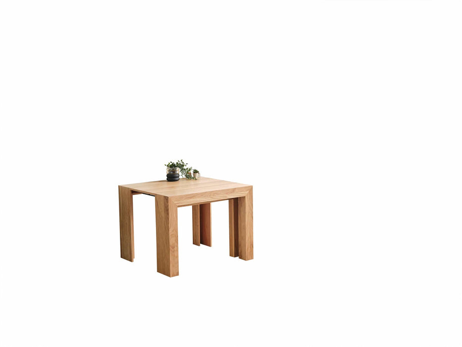 Atmacha Home And Living Dining Table OAK Magnor Quad Extendable Dining Table