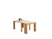 Atmacha Home And Living Dining Table OAK Magnor Quad Extendable Dining Table