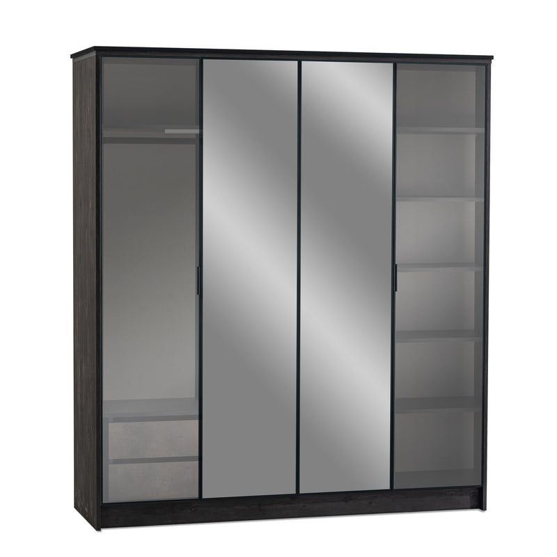 Atmacha Home And Living Display Cabinet Glass + Mirror Vigo Display Cabinet