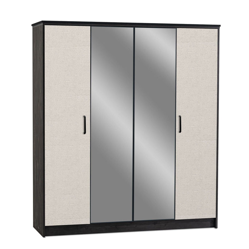 Atmacha Home And Living Display Cabinet Wooden + Mirror Vigo Display Cabinet