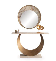 Atmacha Home And Living Dresser MDF, Walnut Veneer, Metal / Brass Cali Dresser