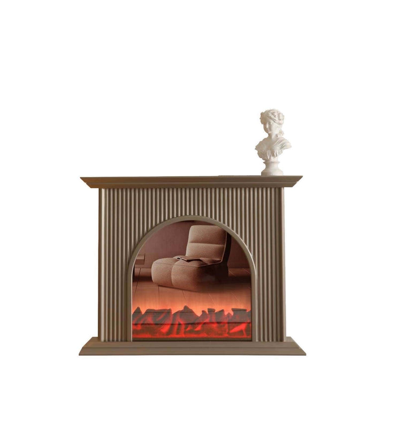 Atmacha Home And Living Fireplace Mink Olivia Fireplace