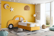 Atmacha Home And Living Kids Room 90x190 cm Yellow Card Bed With Storage