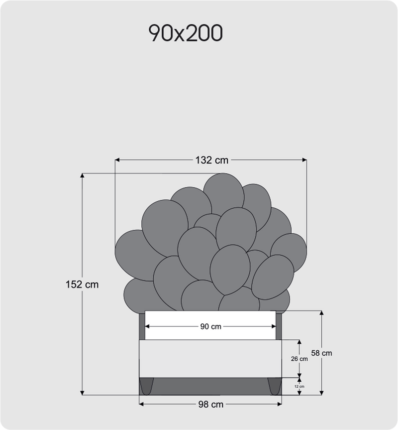 Atmacha Home And Living Kids Room Balloon Bed With Storage