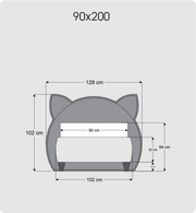 Atmacha Home And Living Kids Room Cat Bed With Storage