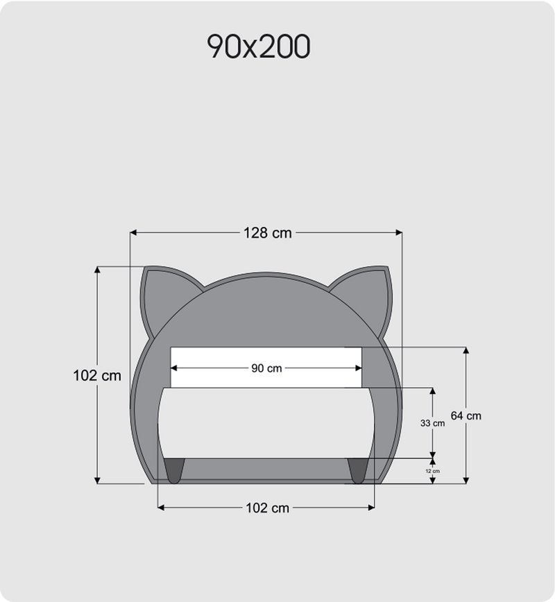 Atmacha Home And Living Kids Room Cat Bed With Storage