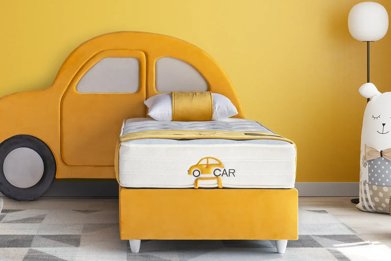 Atmacha Home And Living Kids Room Yellow Card Bed With Storage