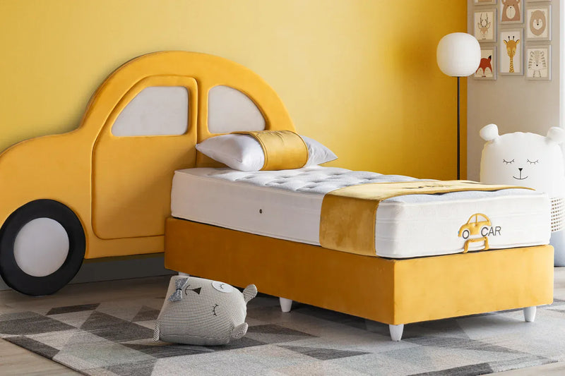 Atmacha Home And Living Kids Room Yellow Card Bed With Storage