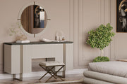 Atmacha Home And Living Madrid Dresser, Pouf and Mirror