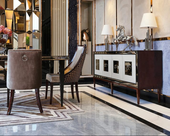 Atmacha Home And Living Mirror London Sideboard & Mirror