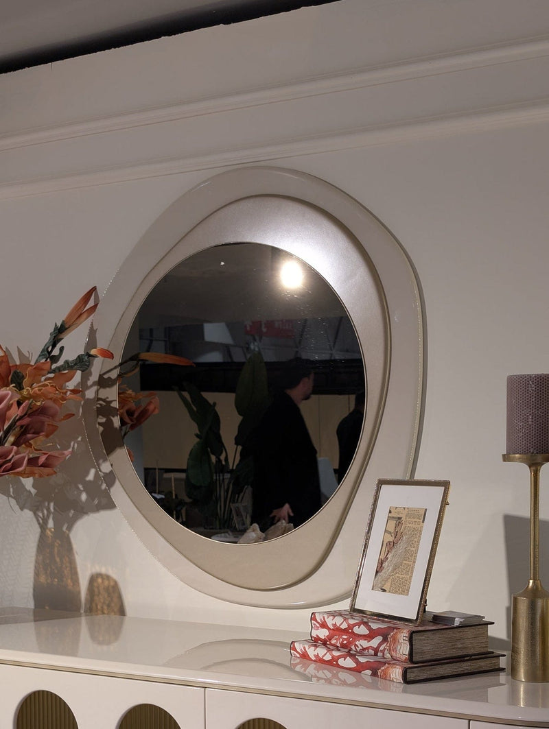 Atmacha Home And Living Mirror Mirror / Antique Brass Knightsbridge Cream Mirror