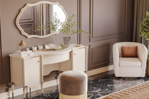 Atmacha Home And Living Monaco Dresser, Pouf and Mirror