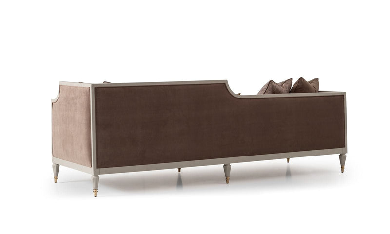 Atmacha Home And Living MONACO VISON 4 SEATER WOODEN FRAME SOFA