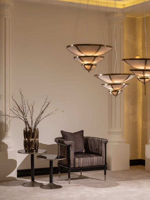 Atmacha Home And Living Nesting Table Anthracite / Antique Brass Istanblue Nesting Table