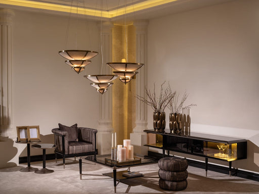 Atmacha Home And Living Nesting Table Anthracite / Antique Brass Istanblue Nesting Table