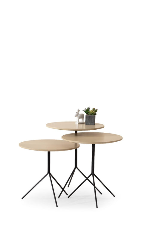Atmacha Home And Living Nesting Table Milky Nesting Table
