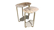 Atmacha Home And Living Nesting Table Nesting Table / Antique Brass Alessio Nesting Table