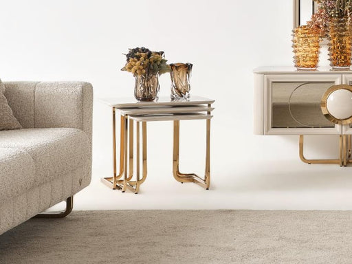 Atmacha Home And Living Nesting Table Nesting Table / Gold Rixos Nesting Table