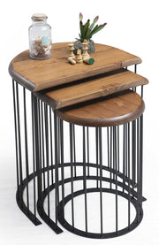 Atmacha Home And Living Nesting Table Walnut / Walnut / Standard Nova Nesting Table