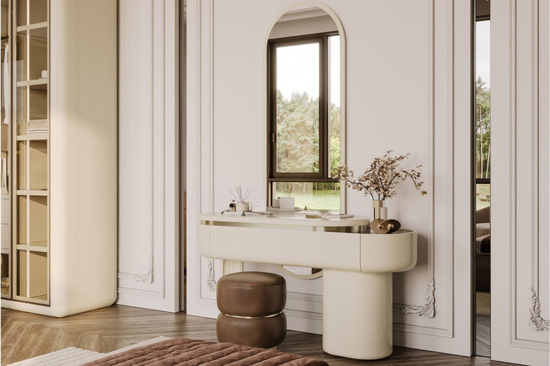 Atmacha Home And Living Nobu Cream Dresser Mirror