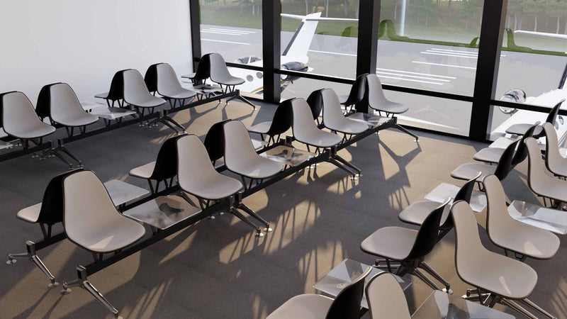 Atmacha Home And Living Outdoor Bench Eos-X2 Waiting Bench